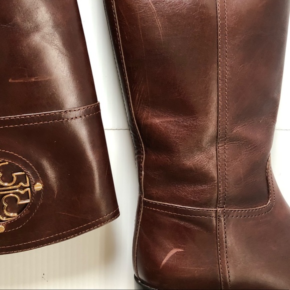 Tory Burch Almond Kiernan Riding Boots size 7M - Picture 15 of 16